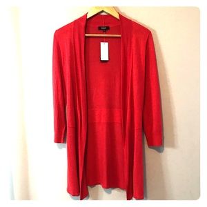 NWT premise studio red cardigan